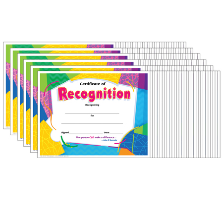 TREND ENTERPRISES Certificate of Recognition Colorful Classics Certificates, 30/Pk, PK6 T2965